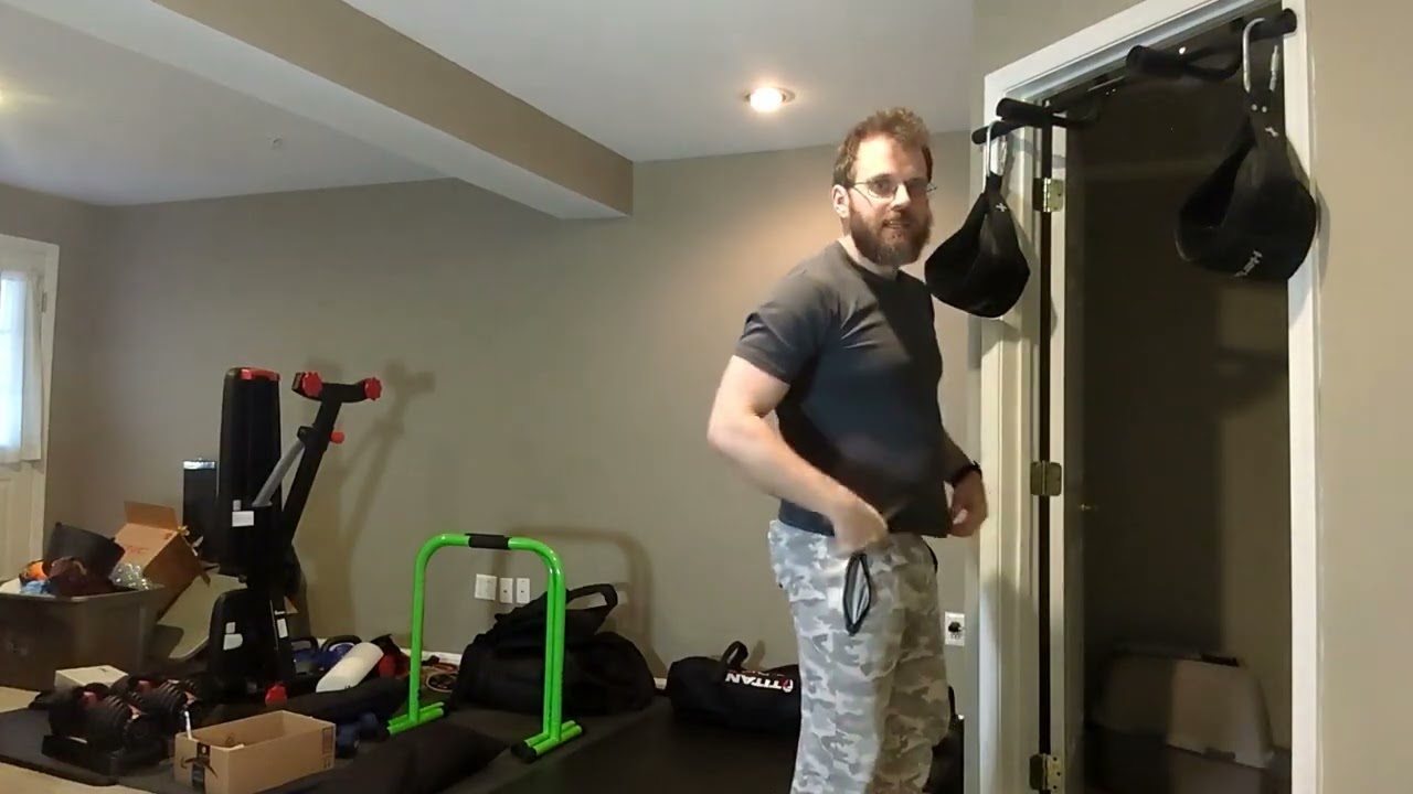 Workout Vlog 514- Push, Pull, Hinge, Core - Intervals, 3 Rounds
