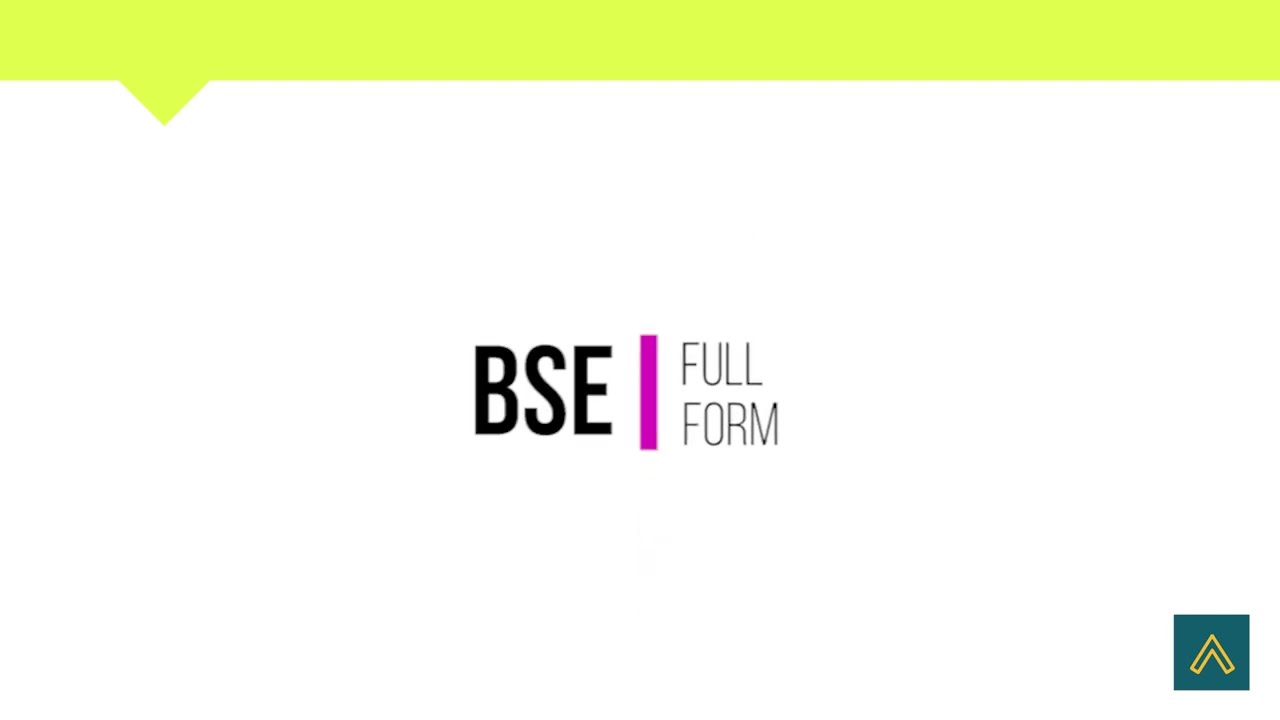 Full Form OF BSE | Stock Market
