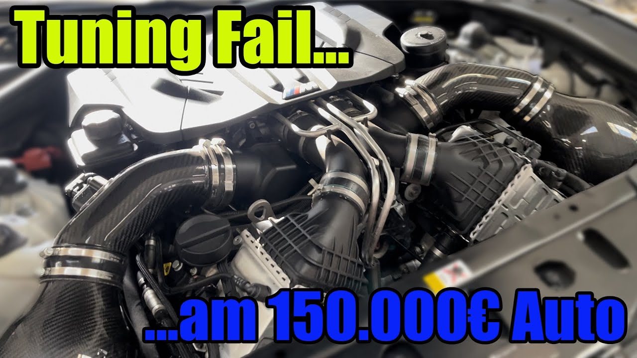 Motorschaden durch TUNING FAIL am 150.000€ Auto #bmw #M6 #S63 #Chiptuning #kjmobil