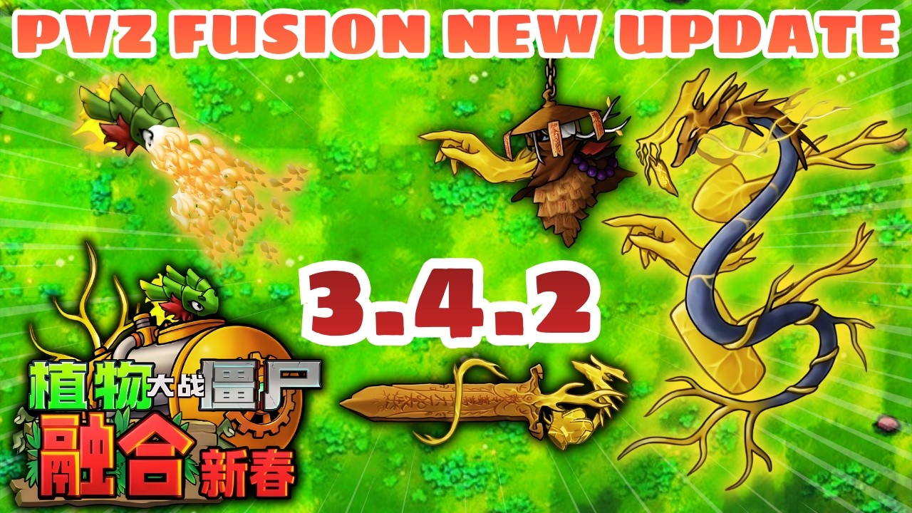 TRẢI NGHIỆM TRÚC LONG & MINI BOSS CƯƠNG THI TRONG UPDATE PLANTS vs ZOMBIES FUSION 3.4.2