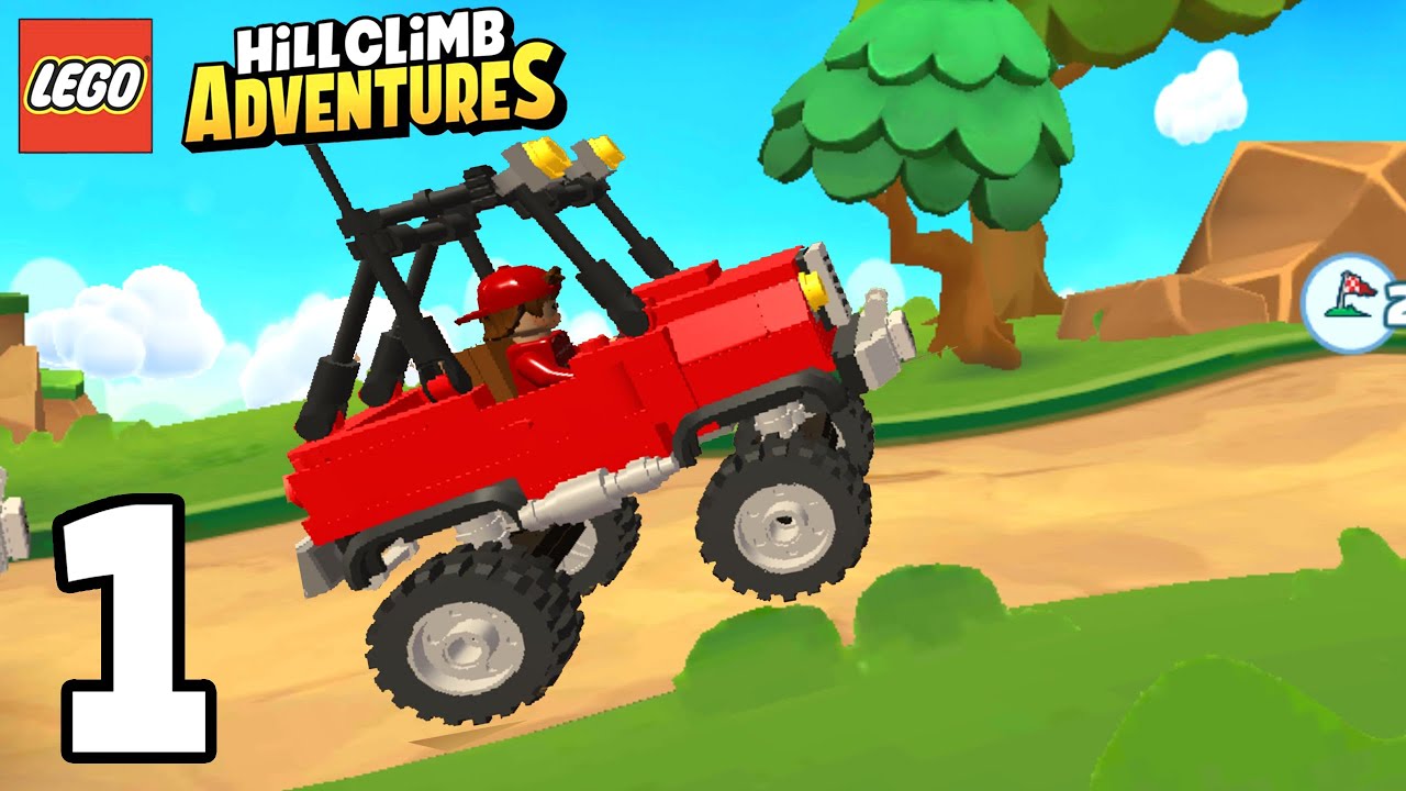 Lego Hill Climb Adventures - Gameplay Walkthrough Part 1 Jeep (Android, IOS)