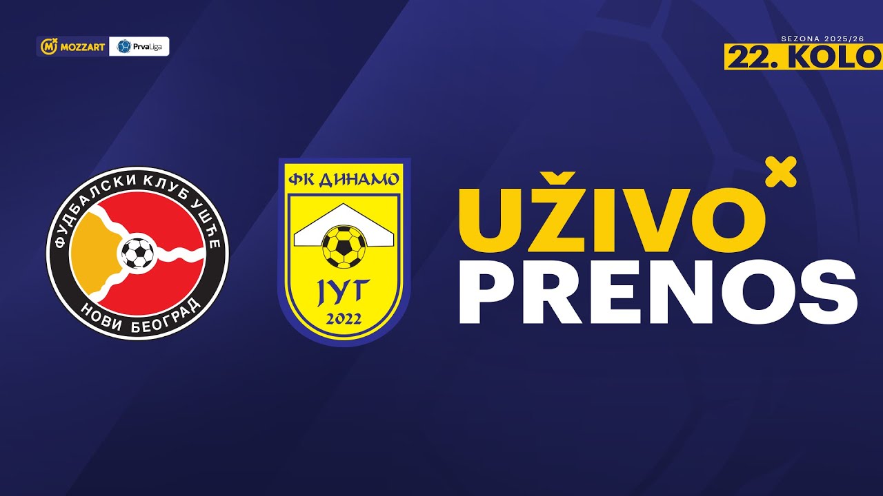 Ušće Novi Beograd - SU Dinamo Jug Mozzart Bet Prva liga Srbije 2025/26 22. Kolo