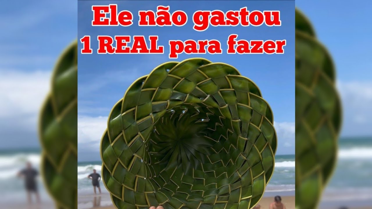 Como fazer CHAPÉU com folha de coqueiro