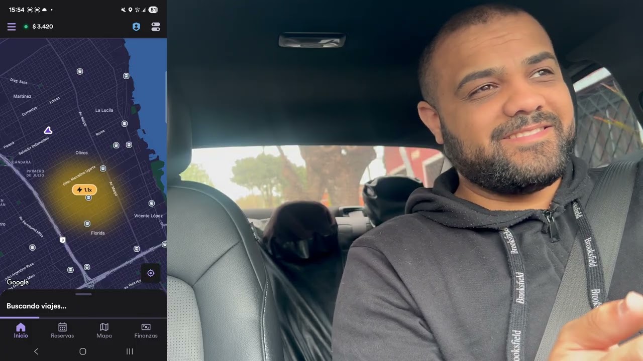 Trabajando con Cabify un día entero “enterito”