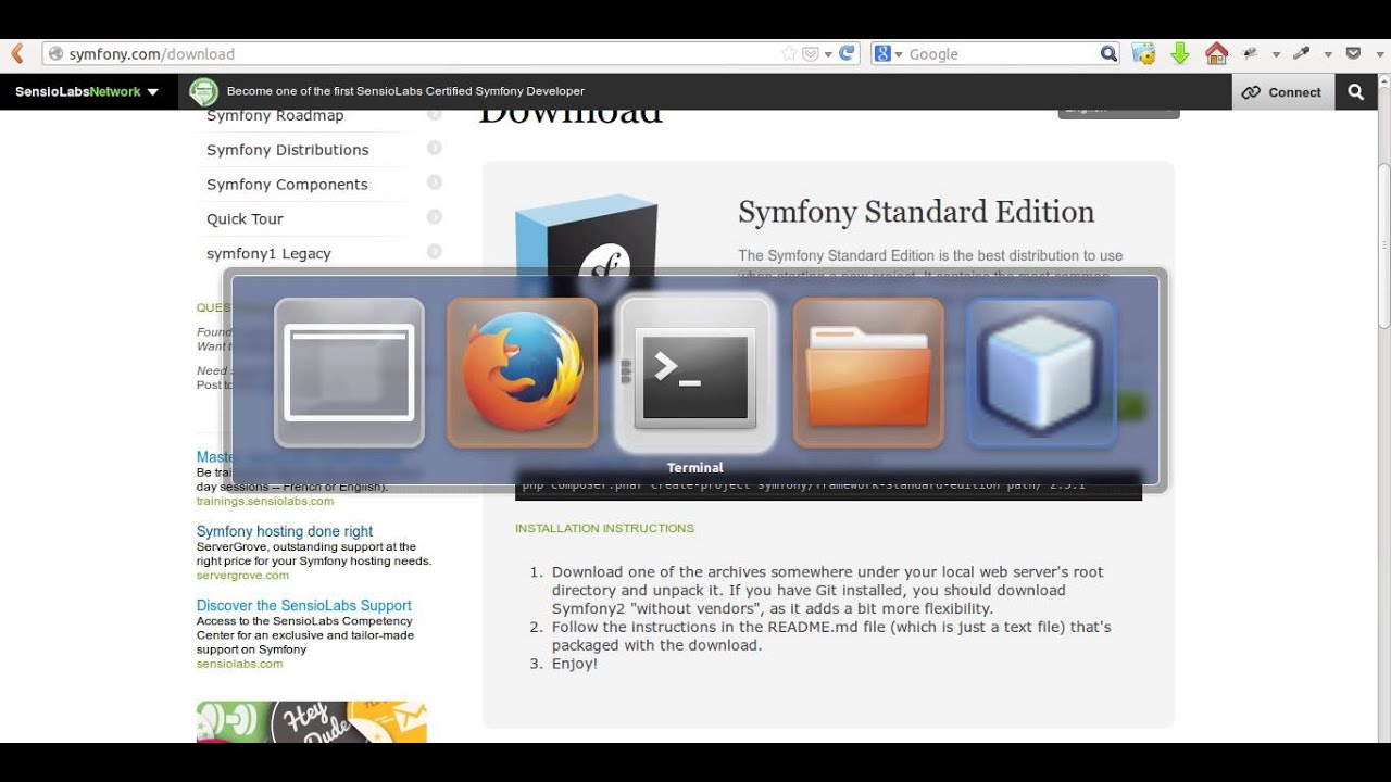 How to Install Symfony, Symfony Installation Tutorial - Part 1