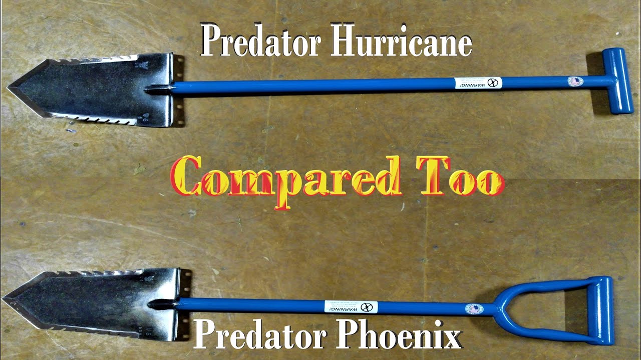 Металлоискатель Predator Tools Model 33 Hurricane в сравнении с Phoenix Shovel Model 24