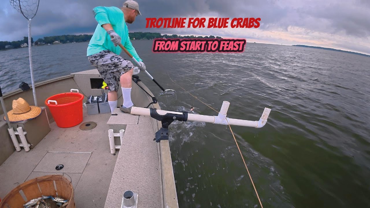 Crabbing the Chesapeake Bay with a Trotline – Full Catch & Cook!