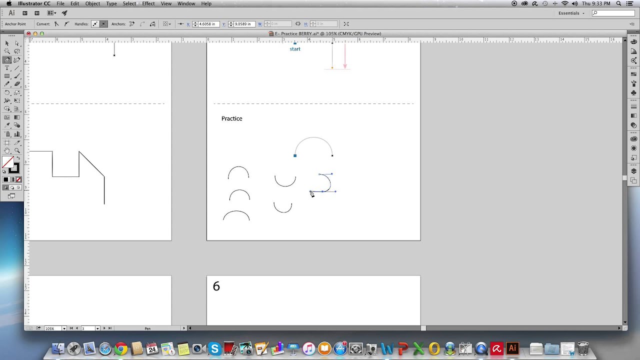 4  Drawing a Curve with the Pen Tool