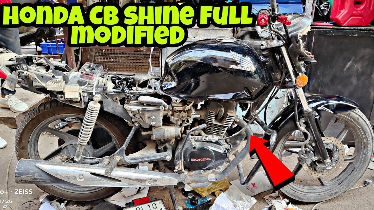 Honda CB shine modified | पुरानी CB shine को नया बना दिया | CB shine modification