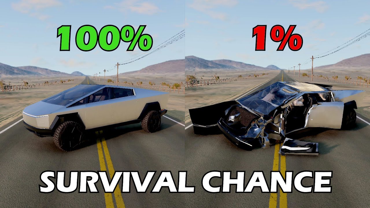 Realistic Survival Chance Test #5 | BeamNG.drive