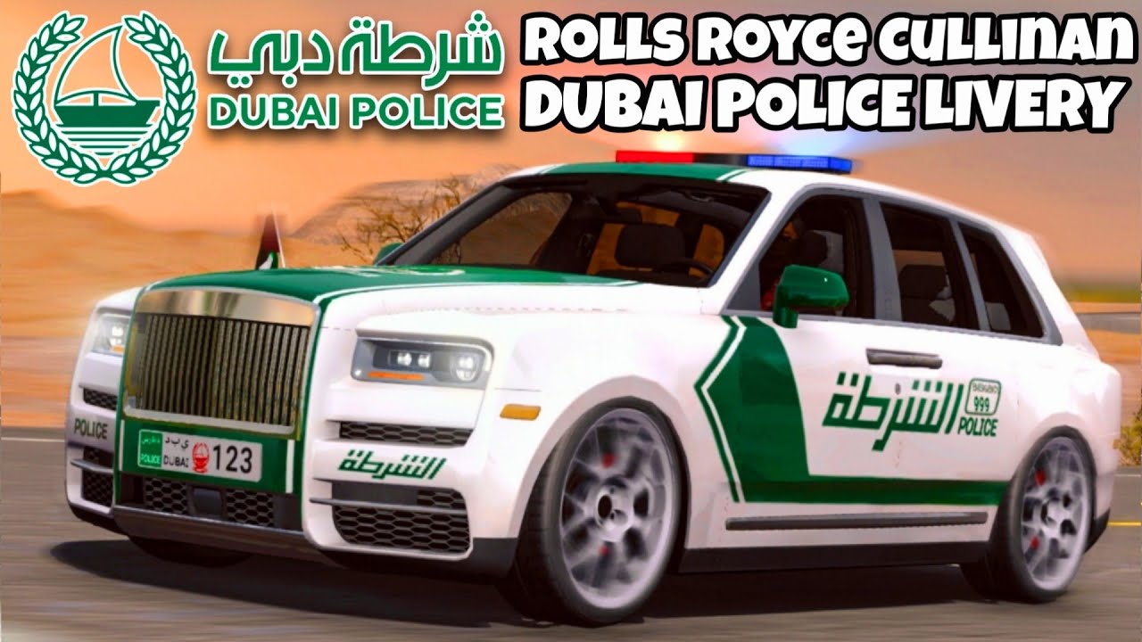 Rolls Royce Cullinan Dubai Police Livery + License plate | Car Parking Multiplayer