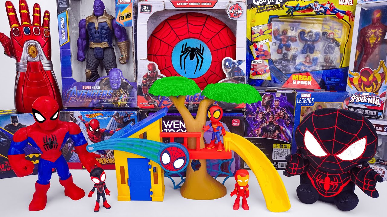 Unboxing Marvel Spiderman Toys Series | Marvel Spiderman & Friends Playground | Spider Man Masks