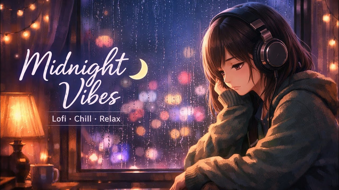 Rainy Night Lofi 🌧️ | Midnight Study & Relaxing Chill Beats