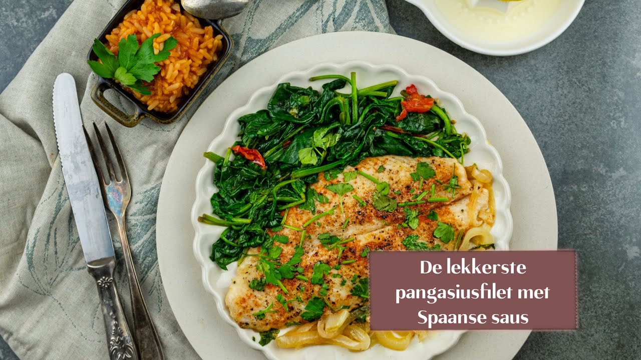 De lekkerste pangasiusfilet met Spaanse saus