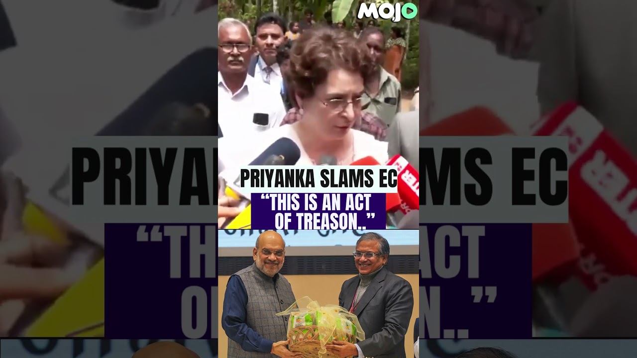 Приянка Ганди раскритиковала ИК и БДП из-за отчета #rahulgandhi #SIR #modi