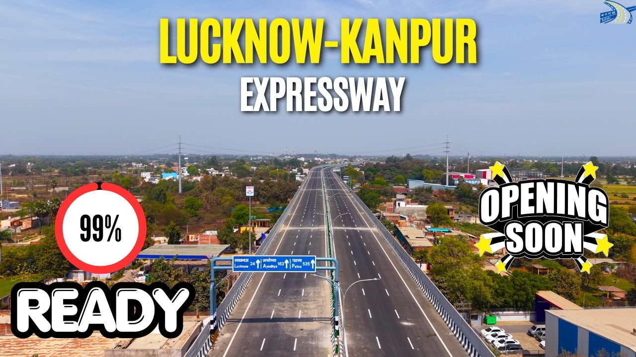 Big Progress Update  | Lucknow-Kanpur Expressway Almost Ready | Opening Soon 🔥 #detoxtraveller 
