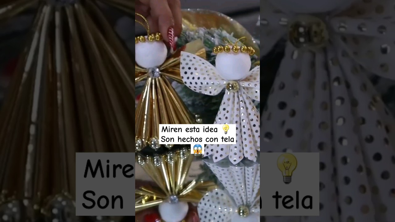 👍HERMOSOS ANGELITOS HECHOS CON TELA 🥰#trending