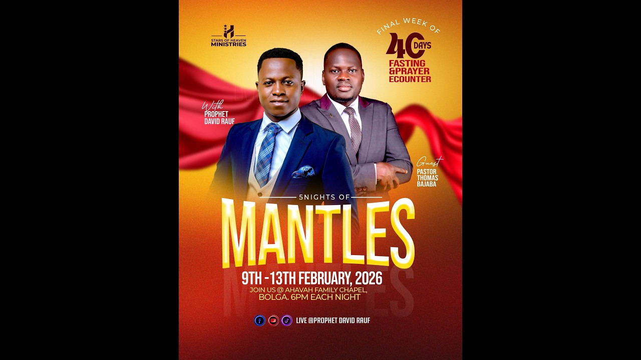Day 3 of Five Nights Of Mantles | With Prophet David Rauf | 11TH Feb 2026