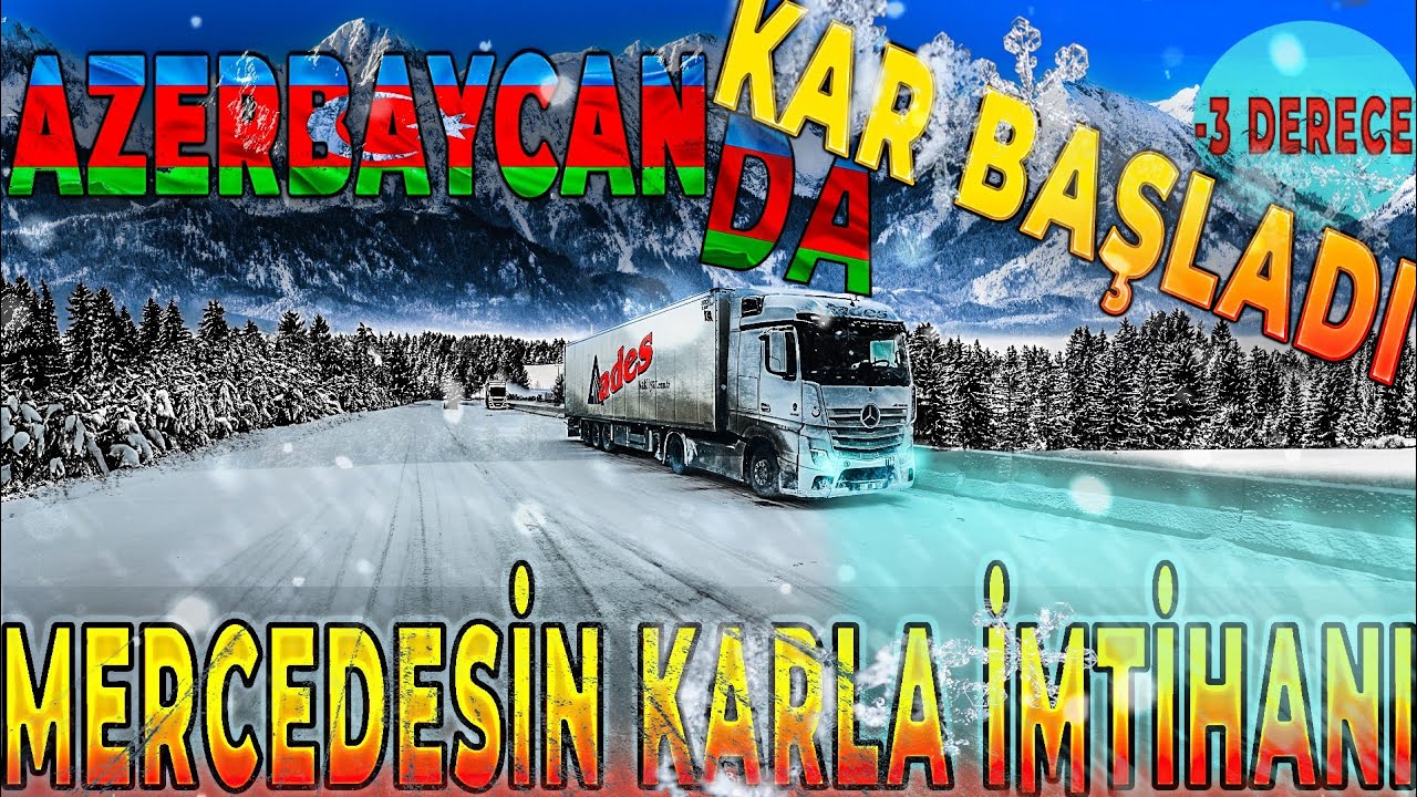 HER YER BUZ ! KAR ÇİLESİ AZERBAYCAN DA BAŞLADI  YOLLAR FELÇ OLDU