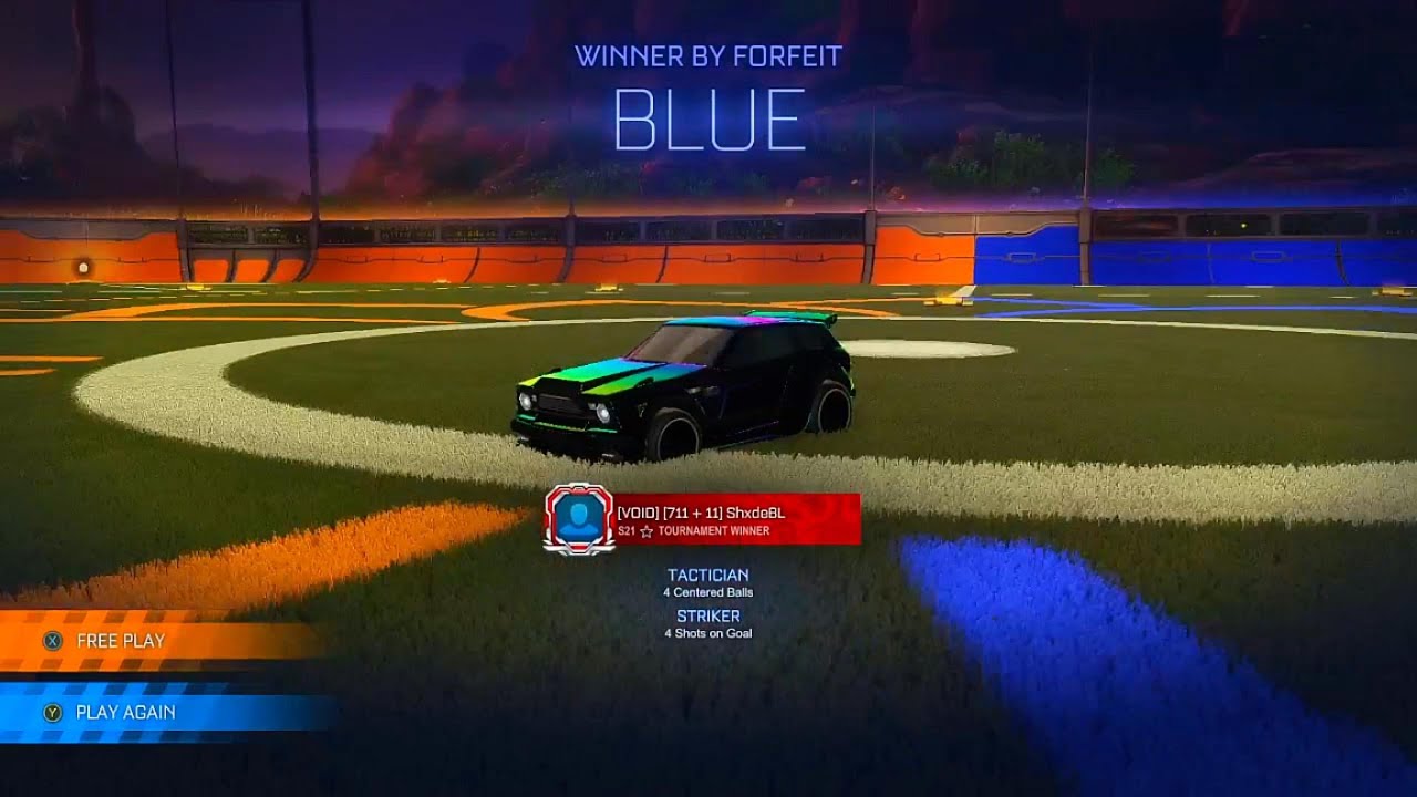 I make my opponents forfeit in platinum lobbies!! (Rocket League)