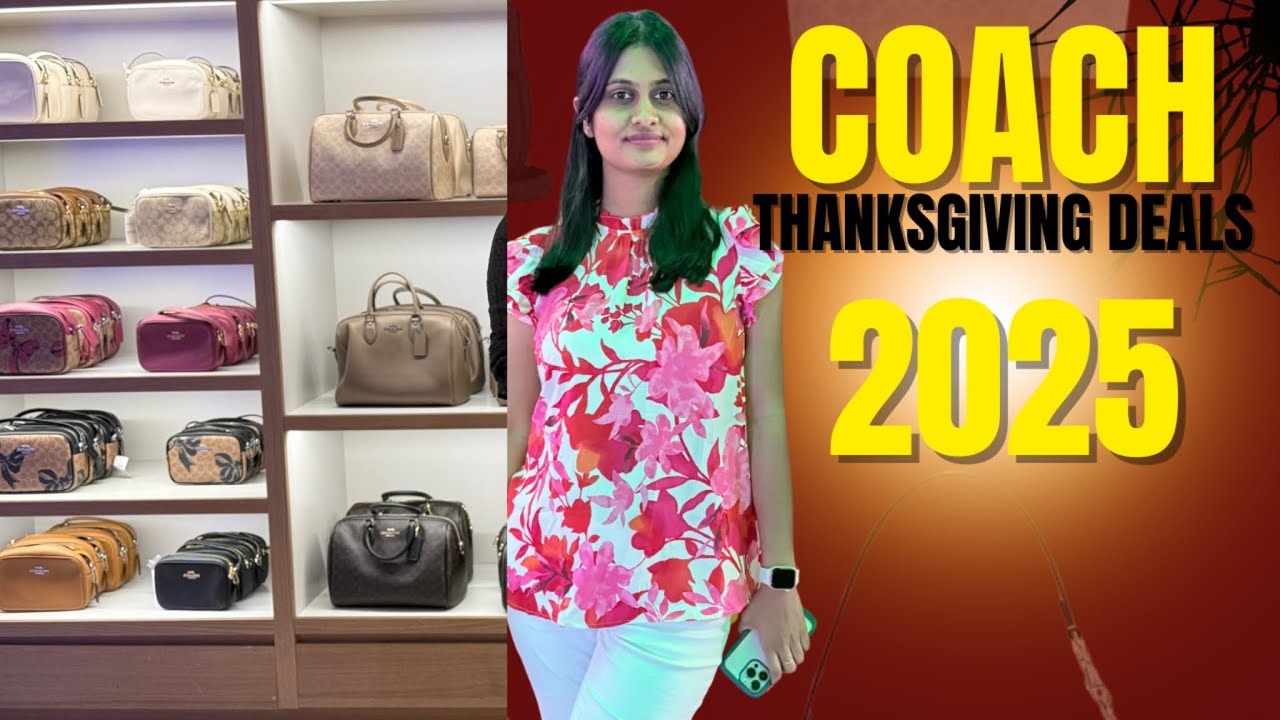 Coach Thanksgiving Deals 2025 || Coach handbag Haul #trending #viral #teluguvlogs @Rithumithuusa 