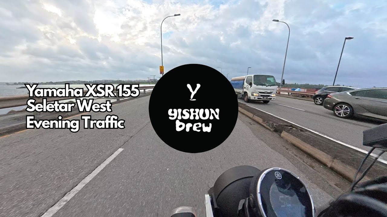 Seletar West Evening Traffic | Yamaha XSR 155 | Singapore | Engine/Road sounds