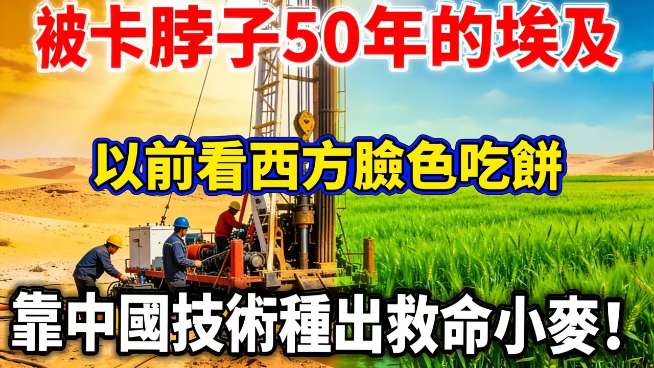 中國一招破解埃及死局！四百米深井找水，把乾涸之地變成小麥田！