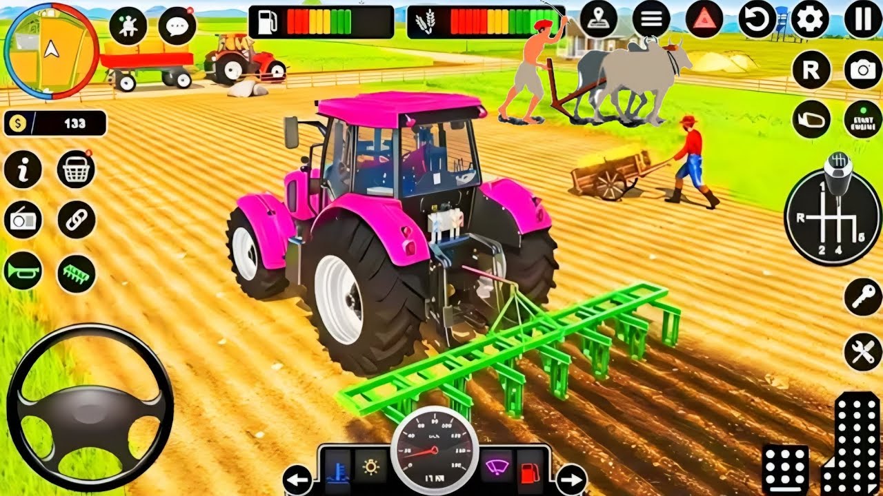 🚨Drive JCB and ⛲🪨 Uploading Stone 🏗️ from Dumper Truck in Game #truck #jcb #trand #gameplay 