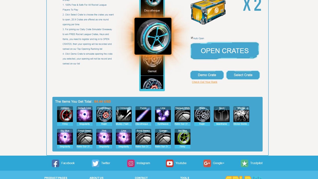 Rocket League Elevation & Impact Crate Opened - Crate Opener