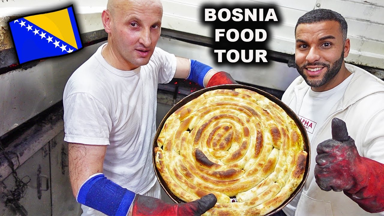 stramme BOSNIEN 🇧🇦 FOOD TOUR! (Cevapcici,Burek,Baklava)
