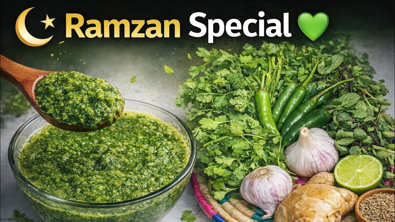 Ramzan Special Hari Chatni Recipe | Iftar Ki Perfect Chatni | Green Chutney