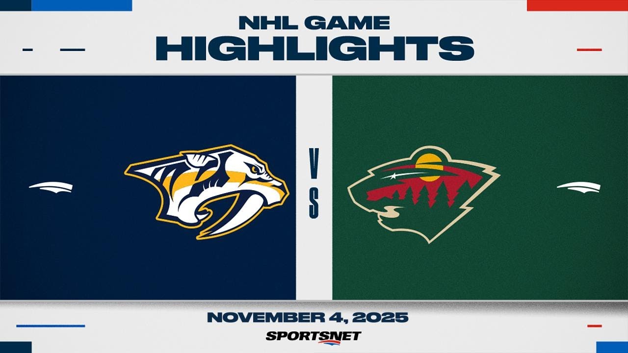 NHL Highlights | Predators vs. Wild - November 4, 2025
