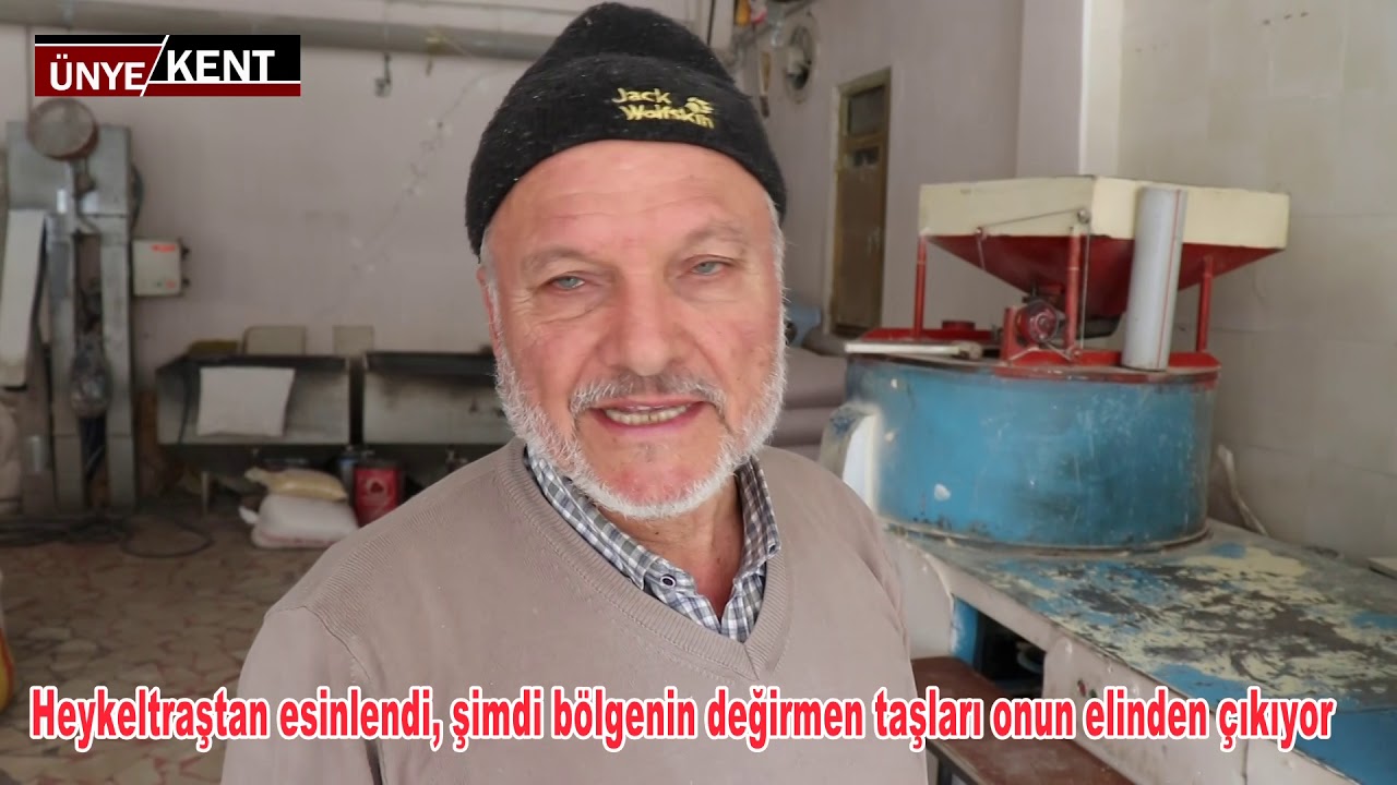Heykeltraştan esinlendi, şimdi bölgenin değirmen taşları onun elinden çıkıyor