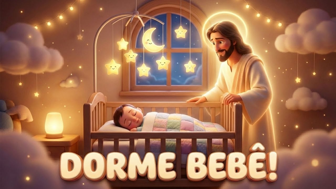 Jesus Cuida do Seu Bebê 🌙✨ Canção de Ninar Infantil (Muito Calma e Aconchegante)