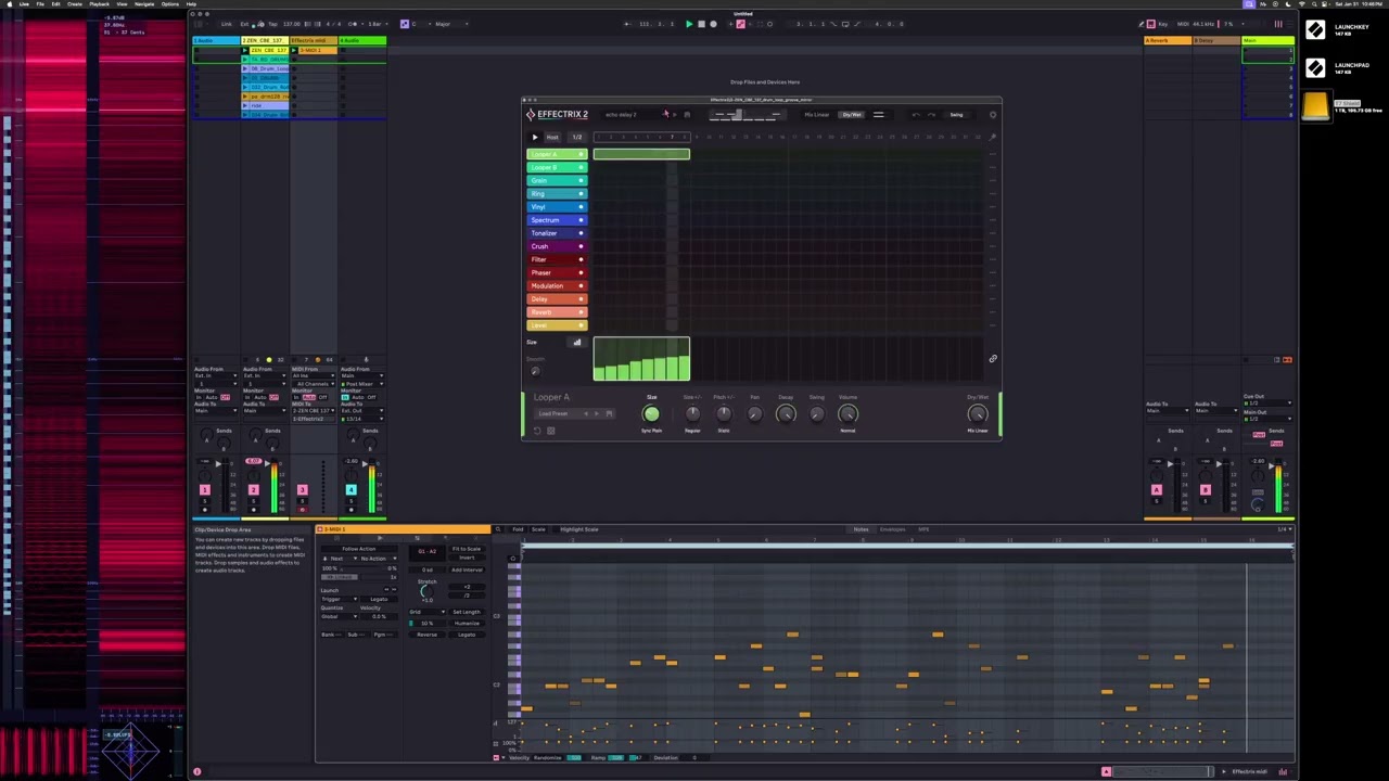Effectrix 2 eats some drum loops for dinner
