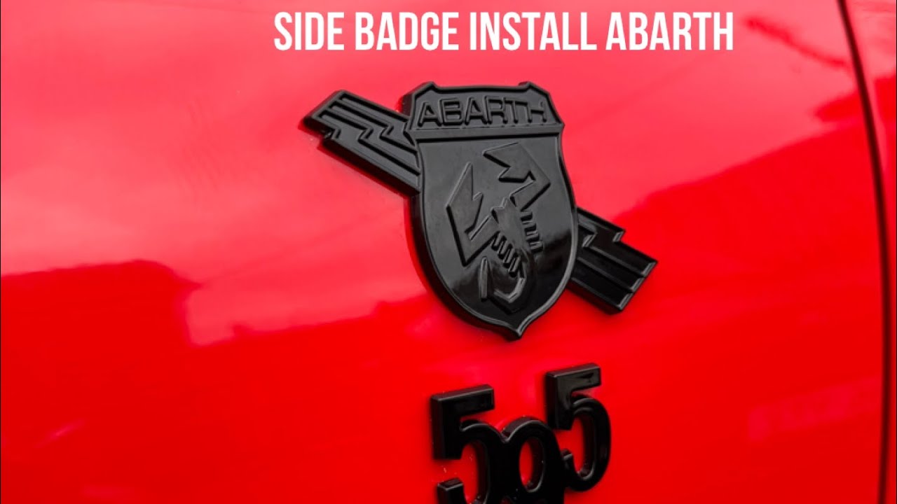 Abarth Side Badges Install Lightning + 595 - KillAllChrome