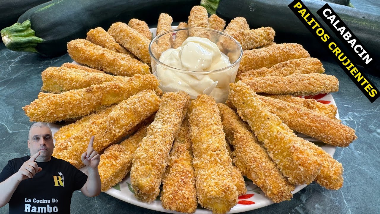 Palitos de calabacín crujientes al horno 🥒😋¡Fáciles, rápido y deliciosos! 😎 🥒