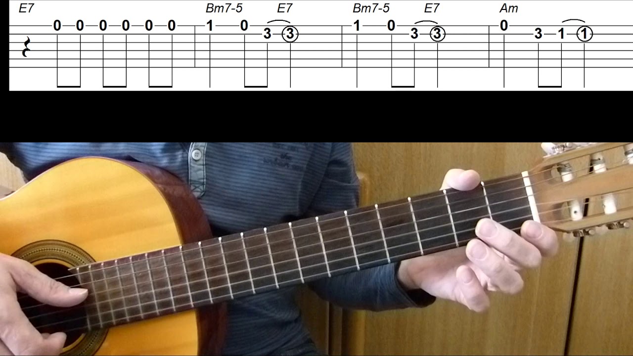 Guitar lesson - Sway - ¿Quién será? - Easy Guitar melody tutorial + TAB