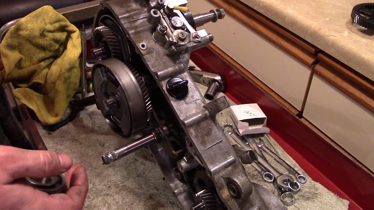 1980 Suzuki FZ50 Project - Part 8 -  Countershaft, Axle, and Crankshaft Bearing Installation