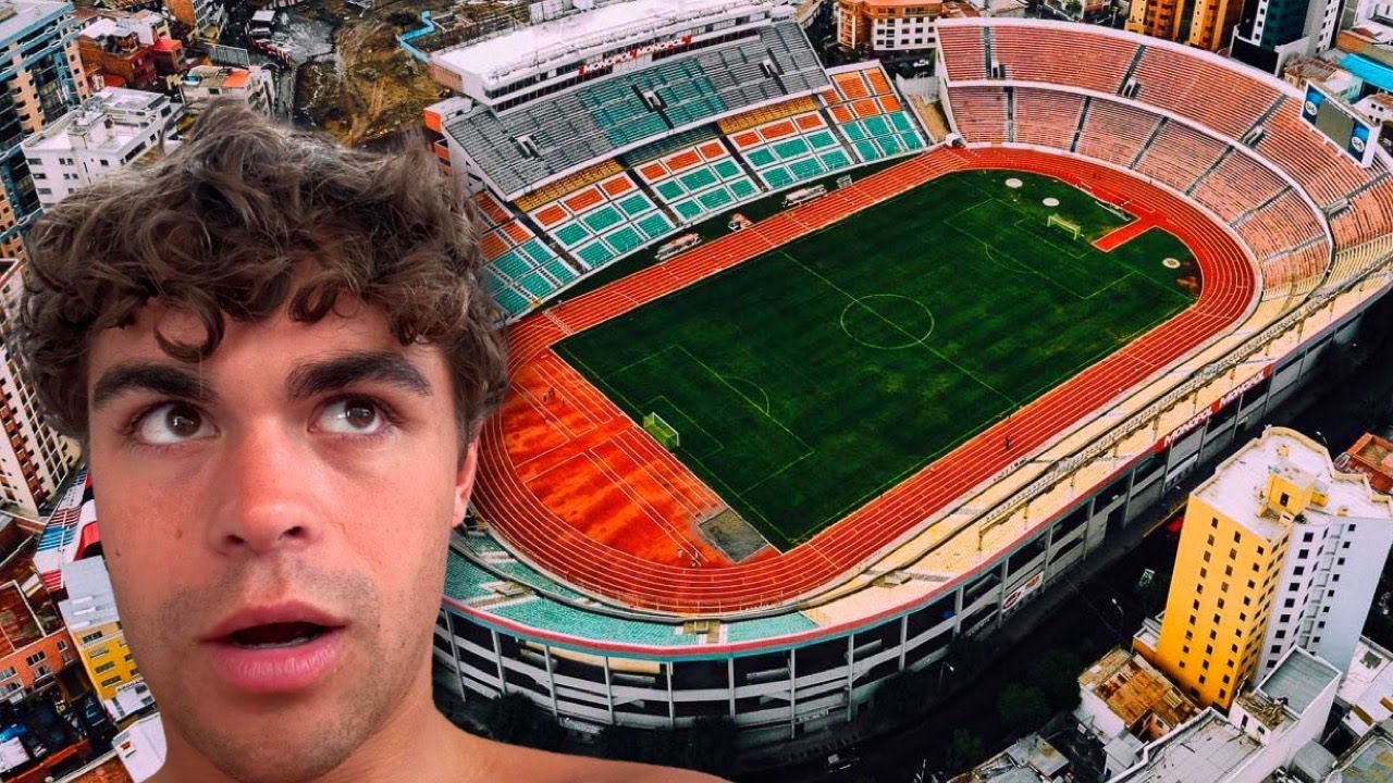 SNEAKING into the WORLDS HIGHEST FOOTBALL STADIUM