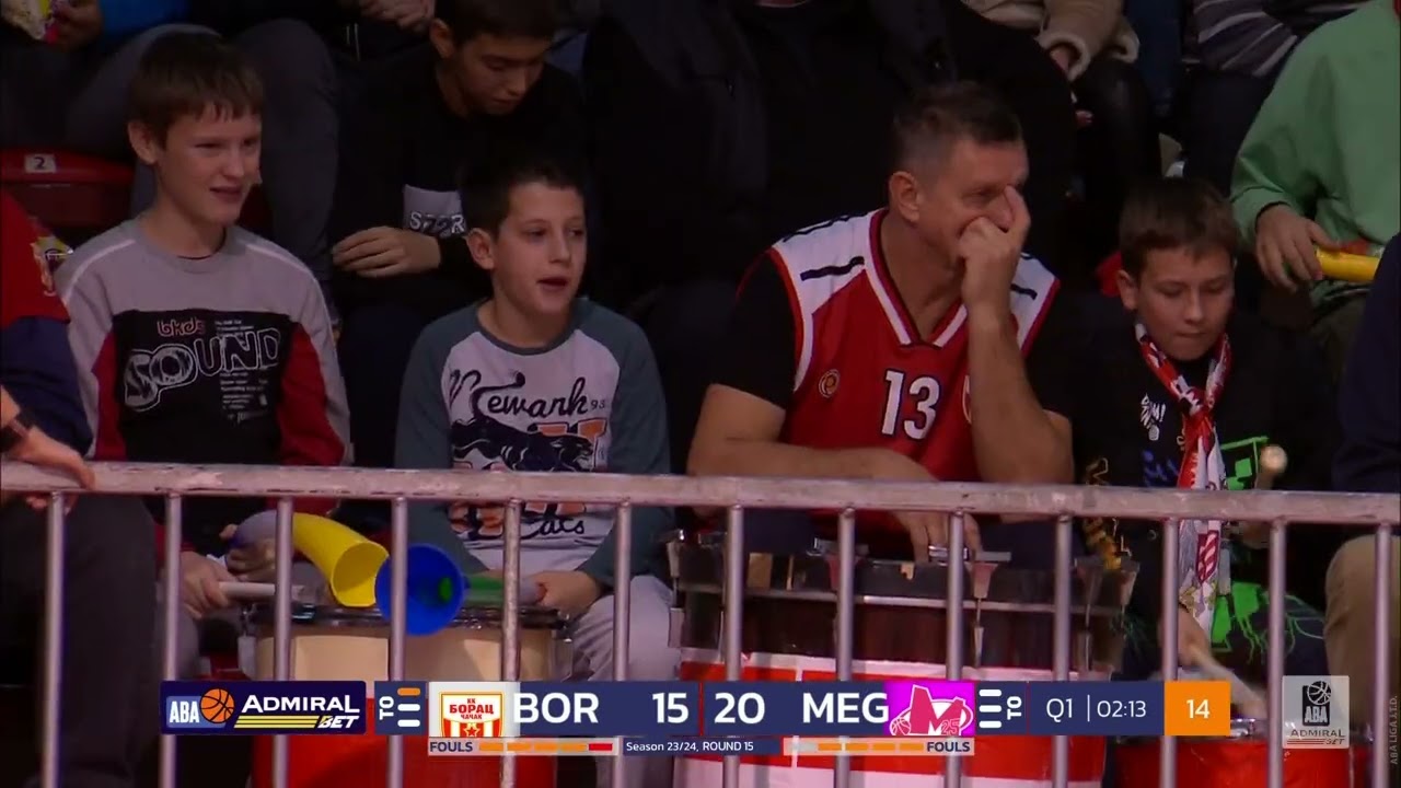AdmiralBet ABA League 2023/24, Round 15 match: Borac Mozzart - Mega MIS (8.1.2024)