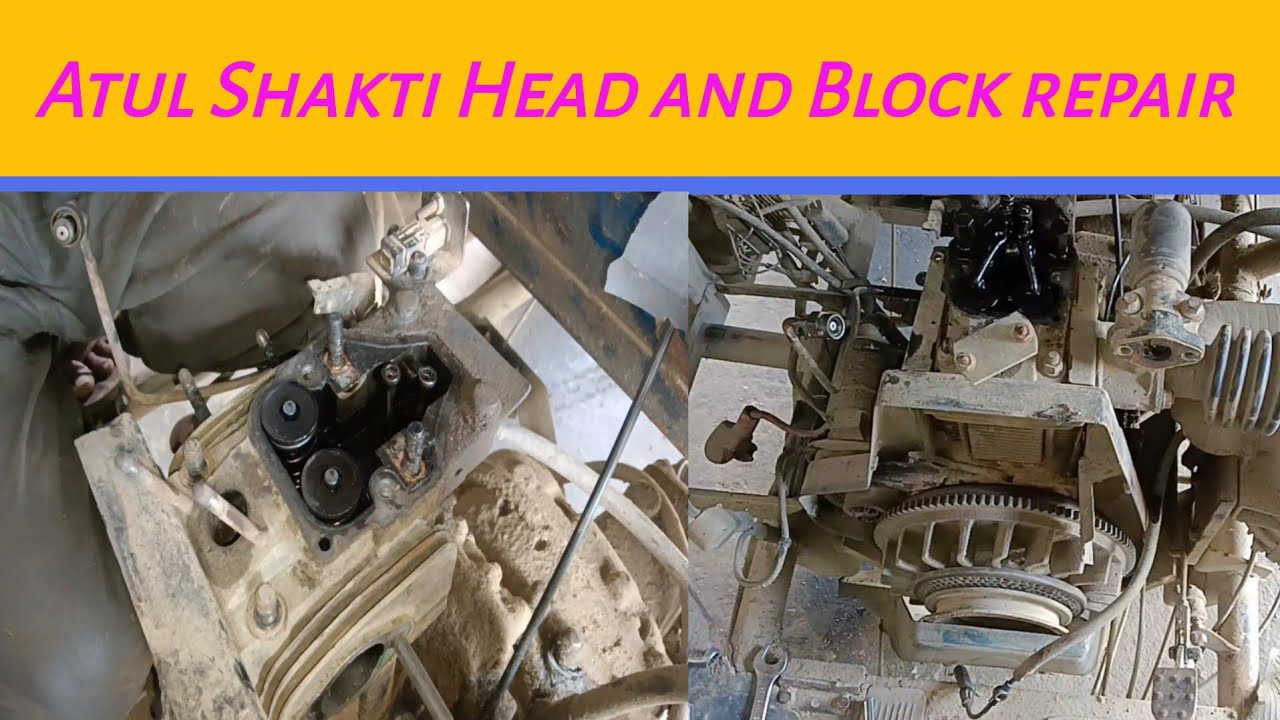 Atul Shakti head block kase khole atul shakti ka engine repairing  अतुल शक्ति ब्लॉक पिस्टन