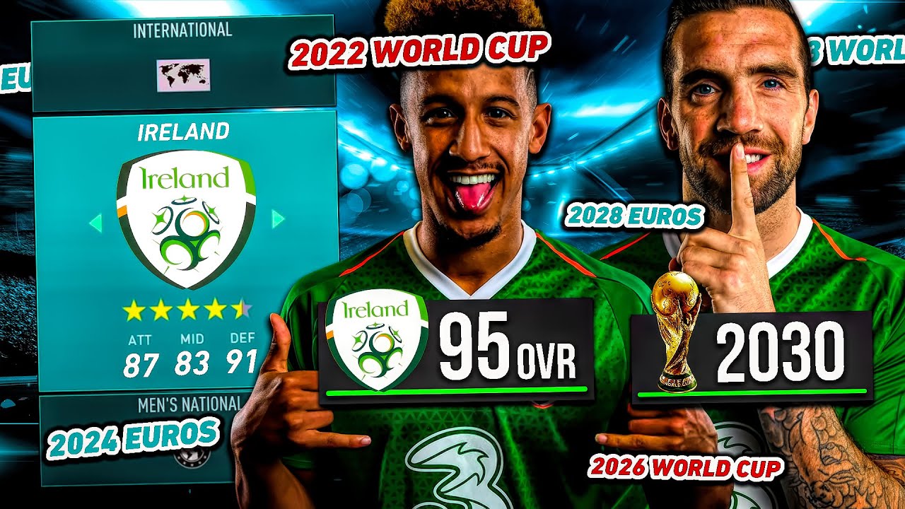 I *TAKEOVER* As IRELAND Manager for 10 YEARS... (WINNING WORLD CUP BEFORE ENGLAND? 🍀)
