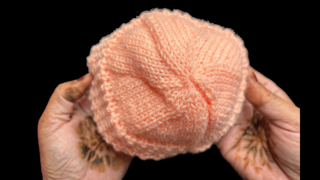 626- Baby Cap with I Cord | New Topi Design ❤️ बच्चो के लिए टोपी बनाये आसानी से