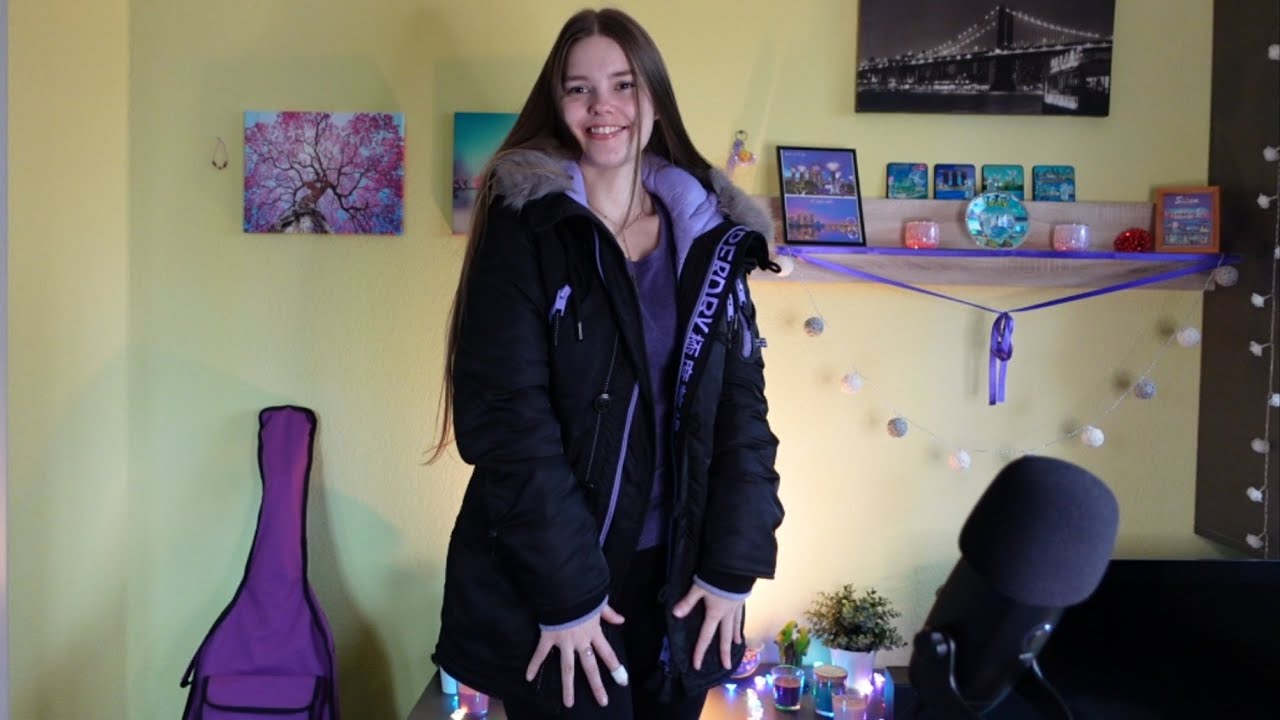 ASMR Jacket Fabric Scratching & Zipper Sounds