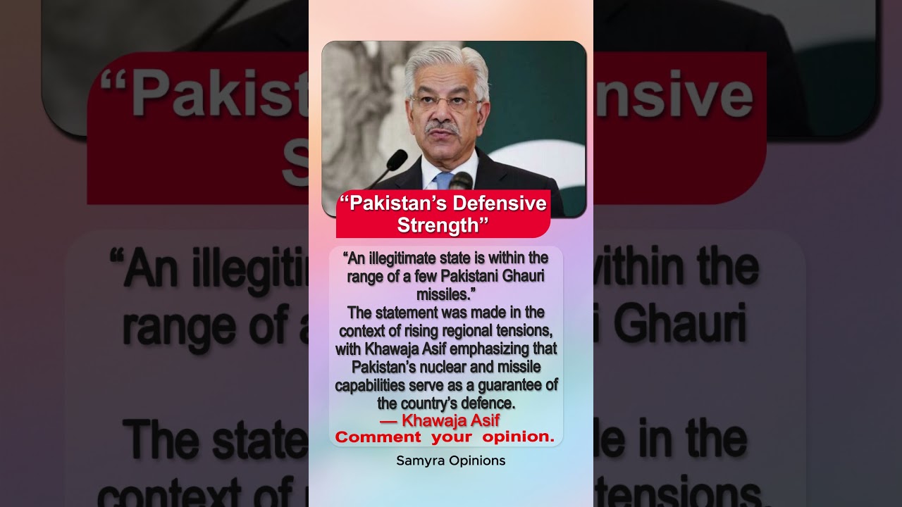 Pakistan&rsquo;s Ghauri Missile Message: Defence Minister&rsquo;s Statement Goes Viral#trendingnews