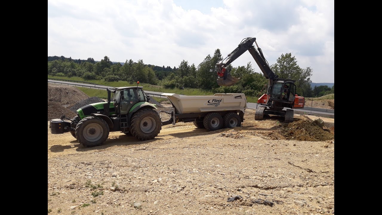 Let’s Drive Deutz-Fahr X720 + Fliegl Stone Master 252