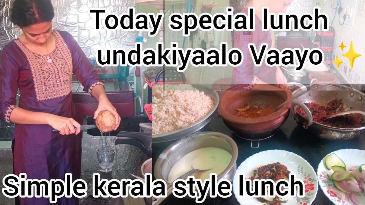 ✨🎊Simple kerala style lunch for My husband 🎊🥰 Malayalam channel 💫 cooking for my husband 🥰