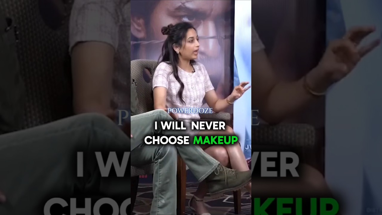 KGF actress Srinidhi - will never choose makeup | #shorts #motivation #makeup #women
