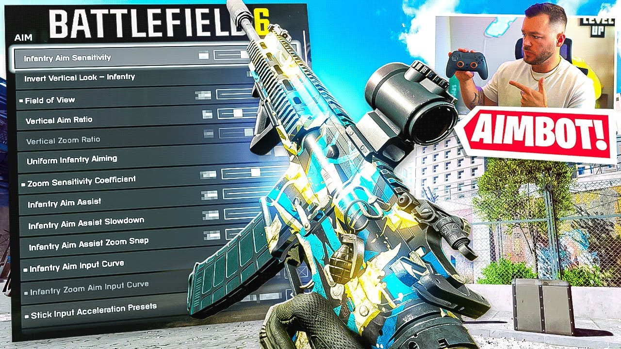 *NEW* BEST Battlefield 6 Controller Settings For AIM ASSIST after UPDATE!🎮 (BF6 Best Settings)